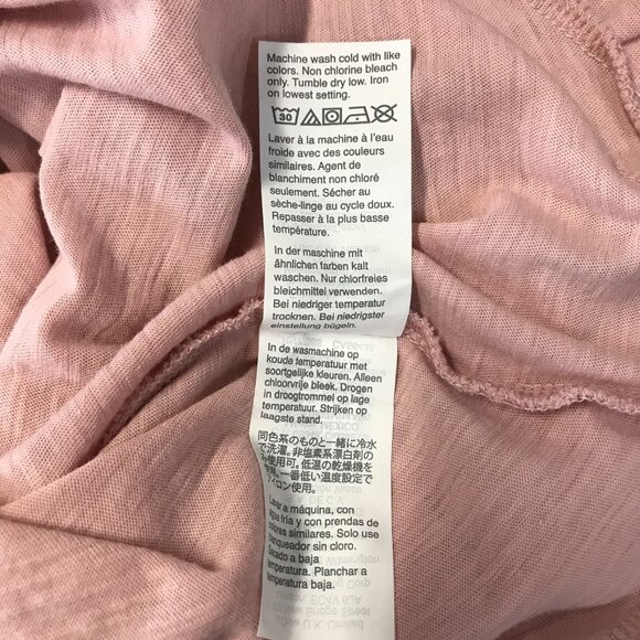 J Crew Womens Pink Ruffle Scoop Neck Long Sleeve Top Size L - Picture 7 of 8